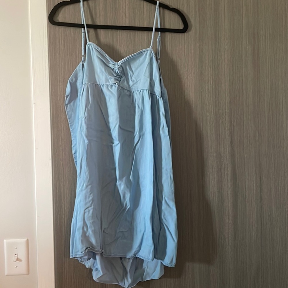SO Jean dress with bow on the back size M